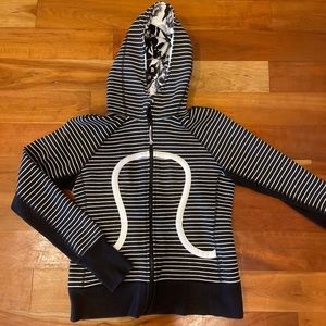 Lululemon Scuba Striped Full Zip Hooded Jacket